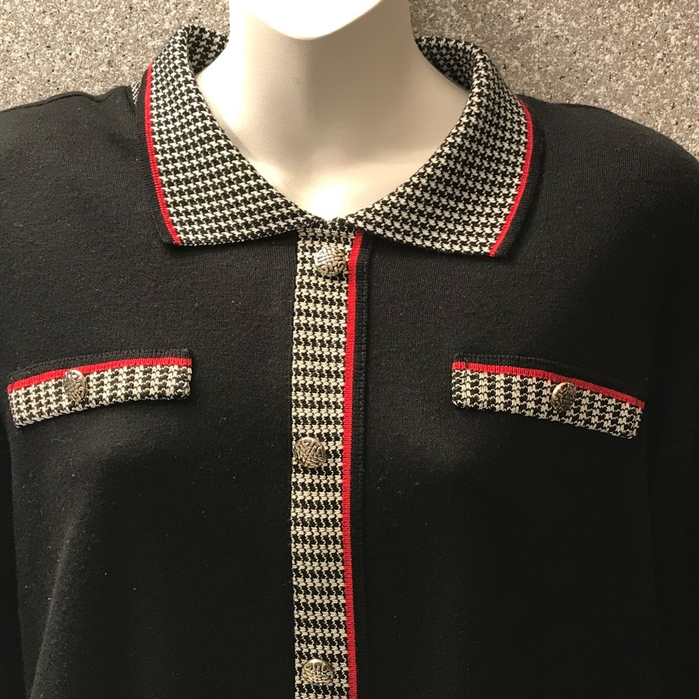 Alfred Dunner Hound Tooth Sweater
